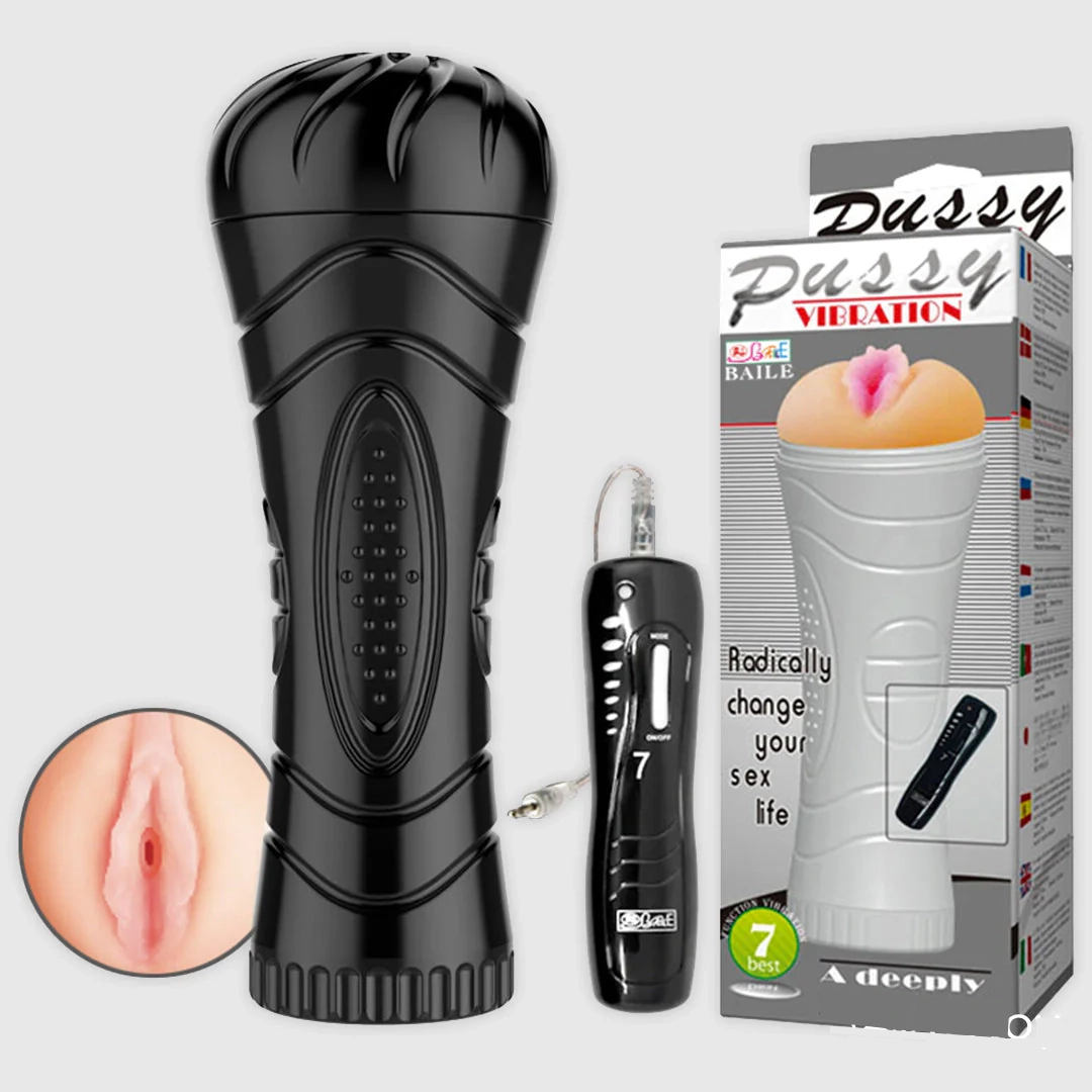 Realistic Vibrating Pussy Flashlight for Enhanced Solo Play